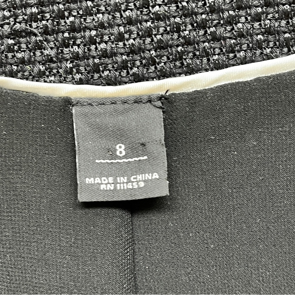 White House Black Market Black Tweed Style Jacket - Picture 5 of 8